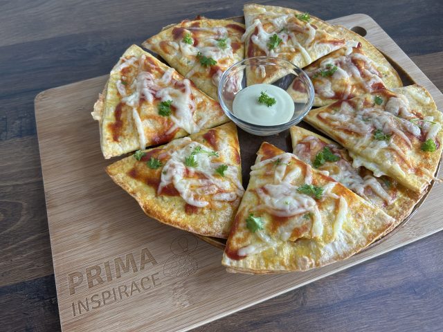 Křupavé pizza tortillové kapsy