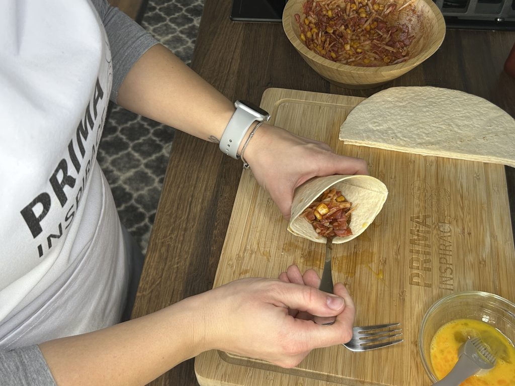 Křupavé pizza tortillové kapsy