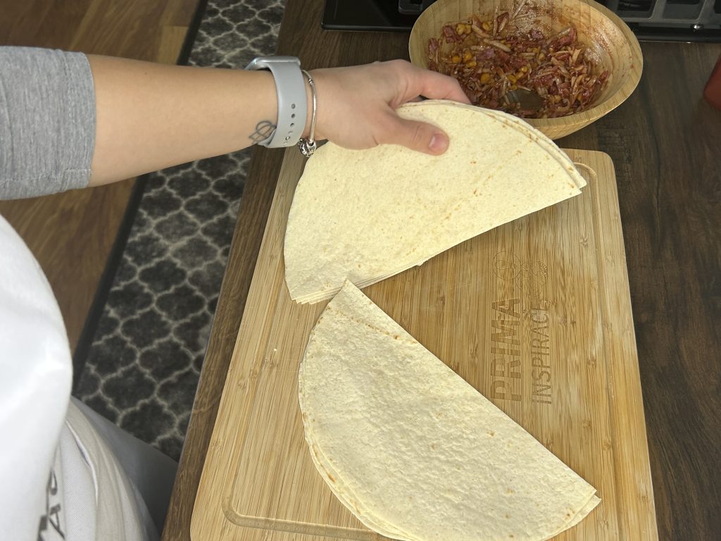 Křupavé pizza tortillové kapsy