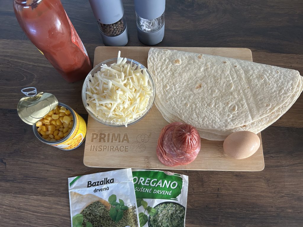 Křupavé pizza tortillové kapsy