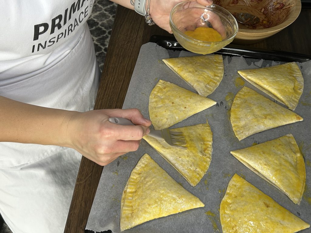 Křupavé pizza tortillové kapsy