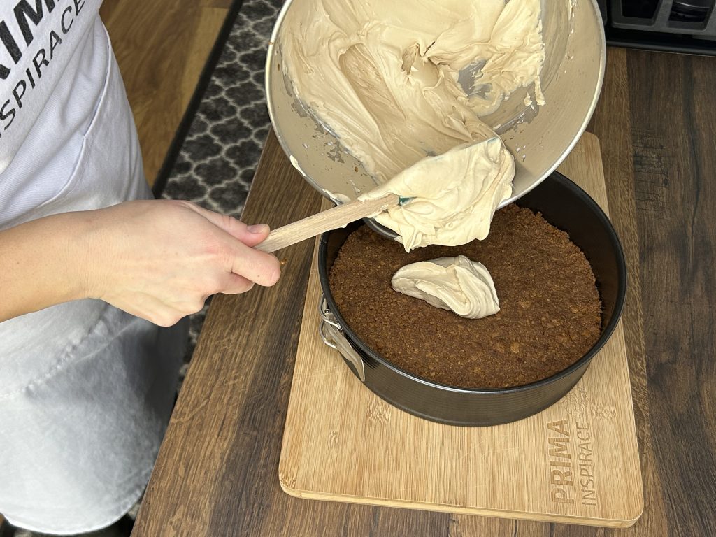 Lotus cheesecake – nepečený karamelový dort