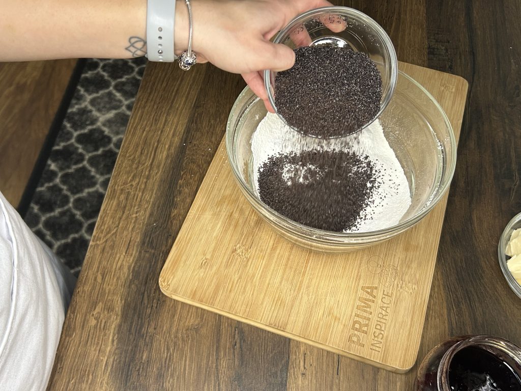 Makové linecké koláčky s džemem