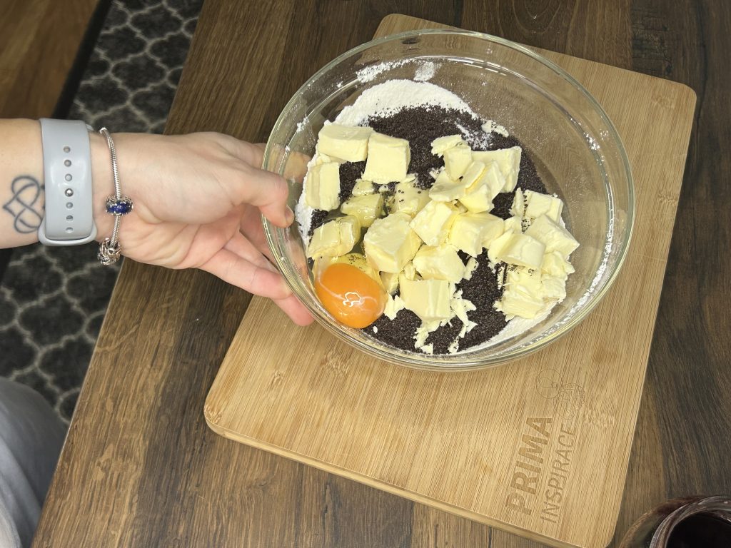 Makové linecké koláčky s džemem