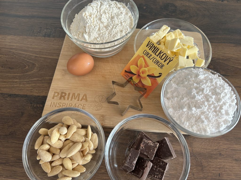 Mandlové hvězdičkové sušenky