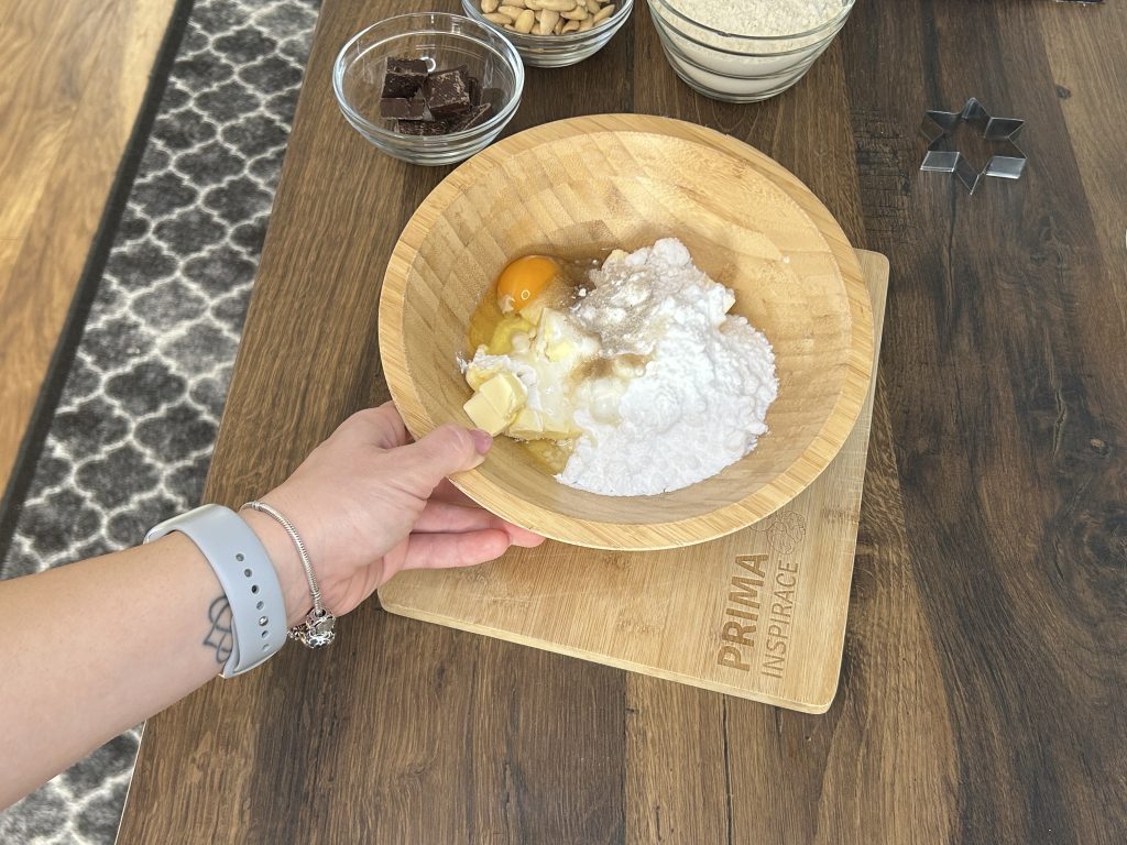 Mandlové hvězdičkové sušenky