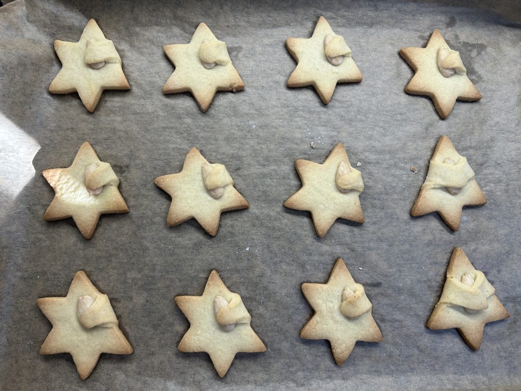 Mandlové hvězdičkové a stromečkové sušenky