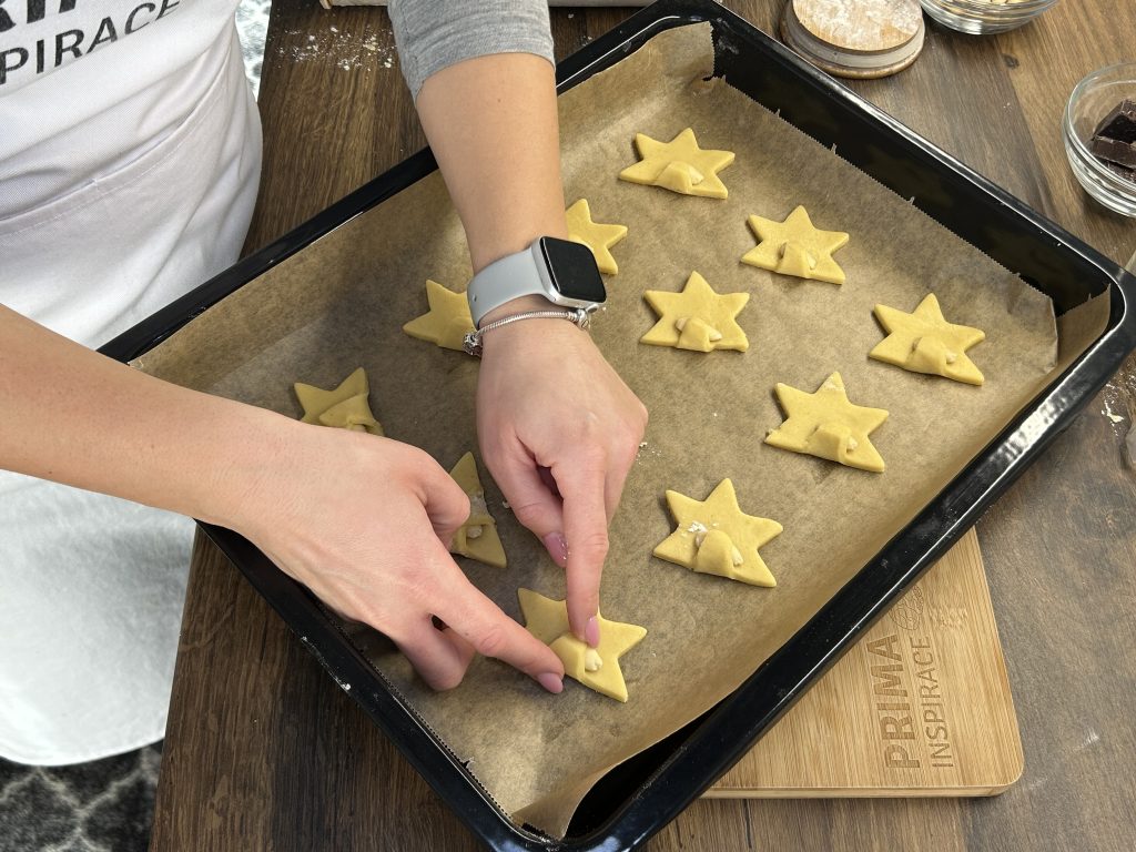 Mandlové hvězdičkové a stromečkové sušenky