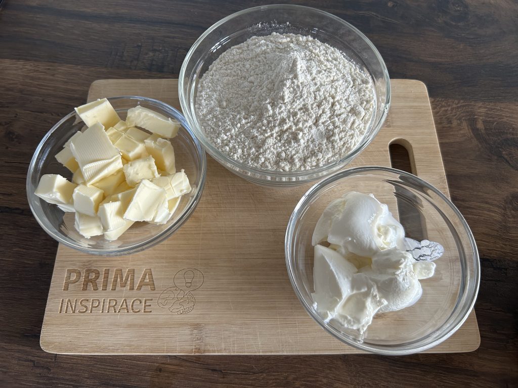 Slané tvarohovo-nivové šátečky