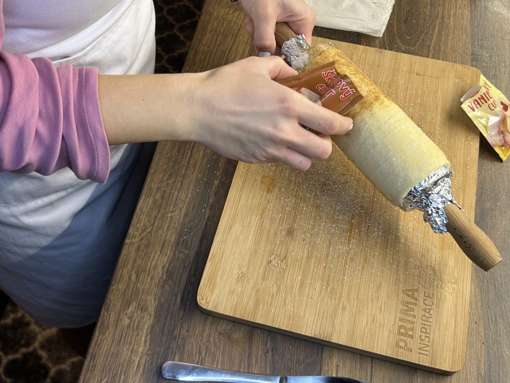 Rychlý trdelník z listového těsta