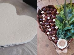 Dušičková dekorace ve tvaru srdce – návod krok za krokem