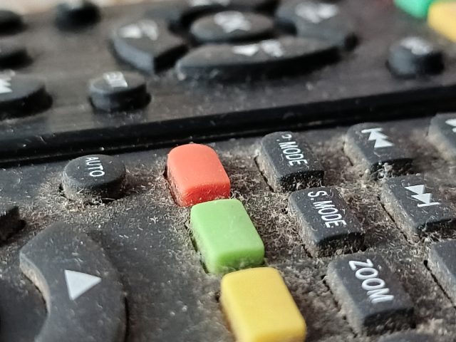 background and texture of a dusty, aesthetic remote control