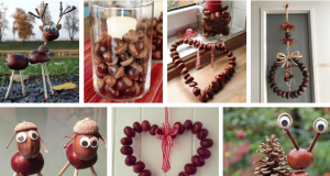 Krásné podzimní tvoření z nasbíraných kaštanů a žaludů – Pusťte se do tvoření i vy!