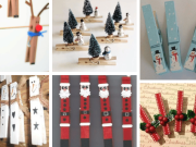 Proměňte obyčejné dřevěné kolíčky na pohádkovou vánoční dekoraci!