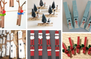 Proměňte obyčejné dřevěné kolíčky na pohádkovou vánoční dekoraci!