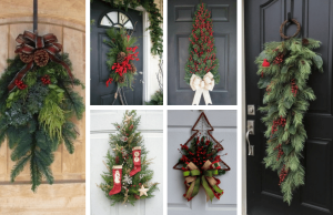 Využijte jehličí ke zkrášlení vašich vchodových dveří: 20+ nápadů a inspirací!