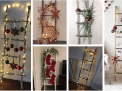 Proměňte obyčejný žebřík na krásnou vánoční dekoraci – Inspirace a nápady pro vás!