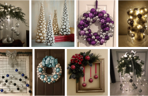 20+ krásných dekorací k vám domů: Využijte vánoční koule!