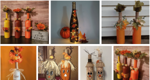 Základem této krásné podzimní dekorace je obyčejná skleněná lahev: 20+ inspirací pro vás!