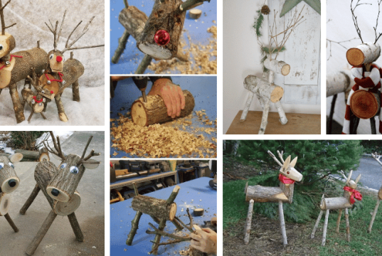 Inspirace na vánoční tvoření – Vyrobte si svého dřevěného sobíka!