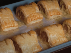 Jednoduchý recept na taštičky z listového těsta plněné mletým masem!