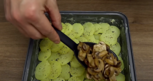 Inspirace na víkendový oběd – Zapečené brambory s houbami a parmazánem! Zapečené brambory s houbami a parmazánem