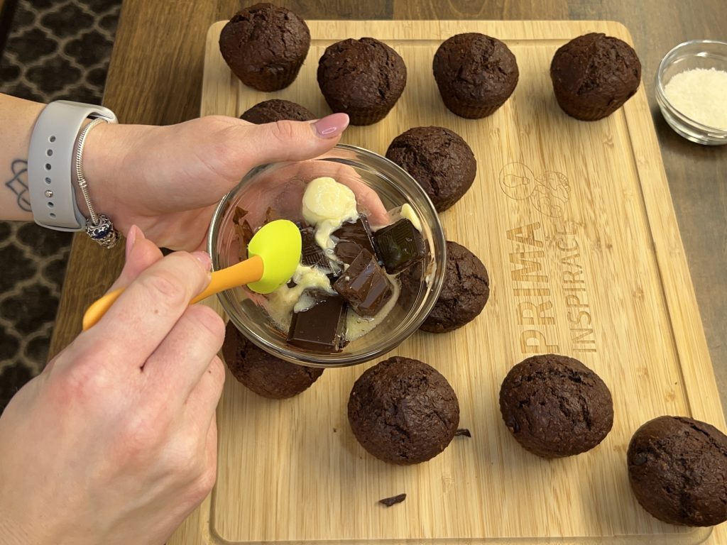 Banánovo-kokosové muffiny s čokoládou