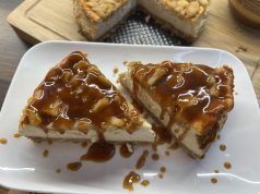 Jablkovo-karamelový cheesecake