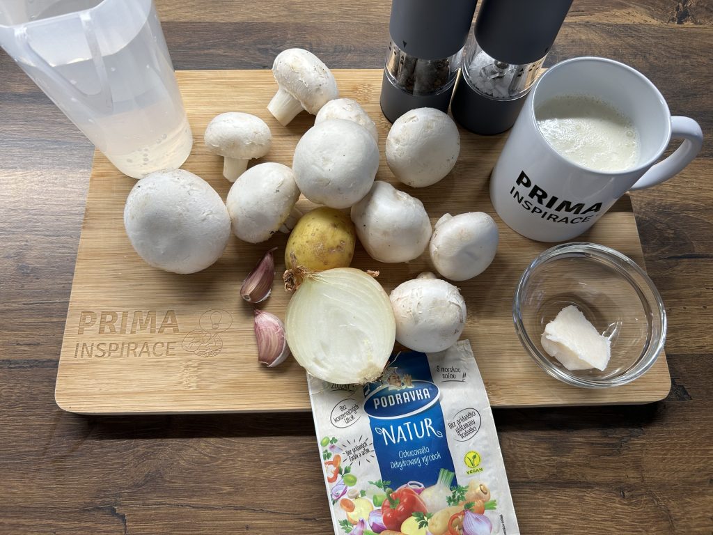 Krémová žampionová polévka