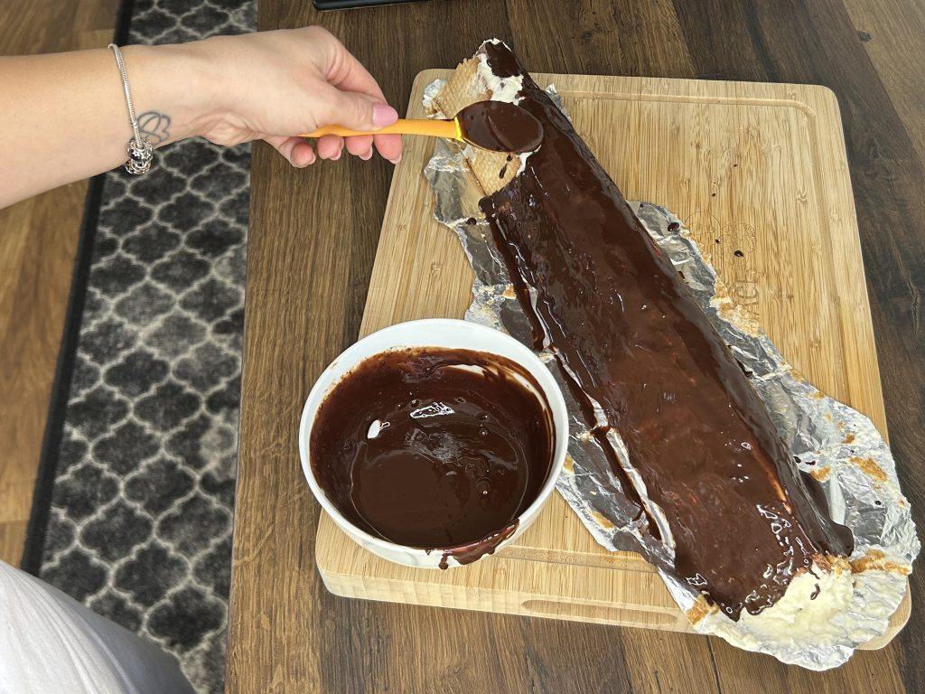 Nepečená tvarohovo-banánová střecha