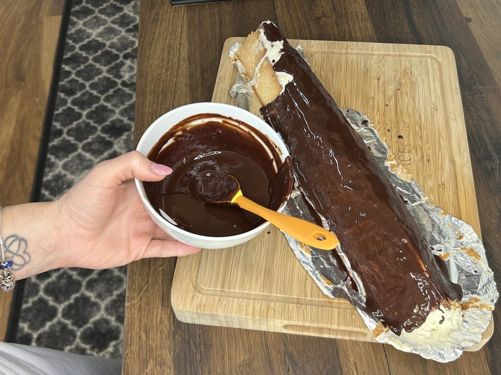 Nepečená tvarohovo-banánová střecha