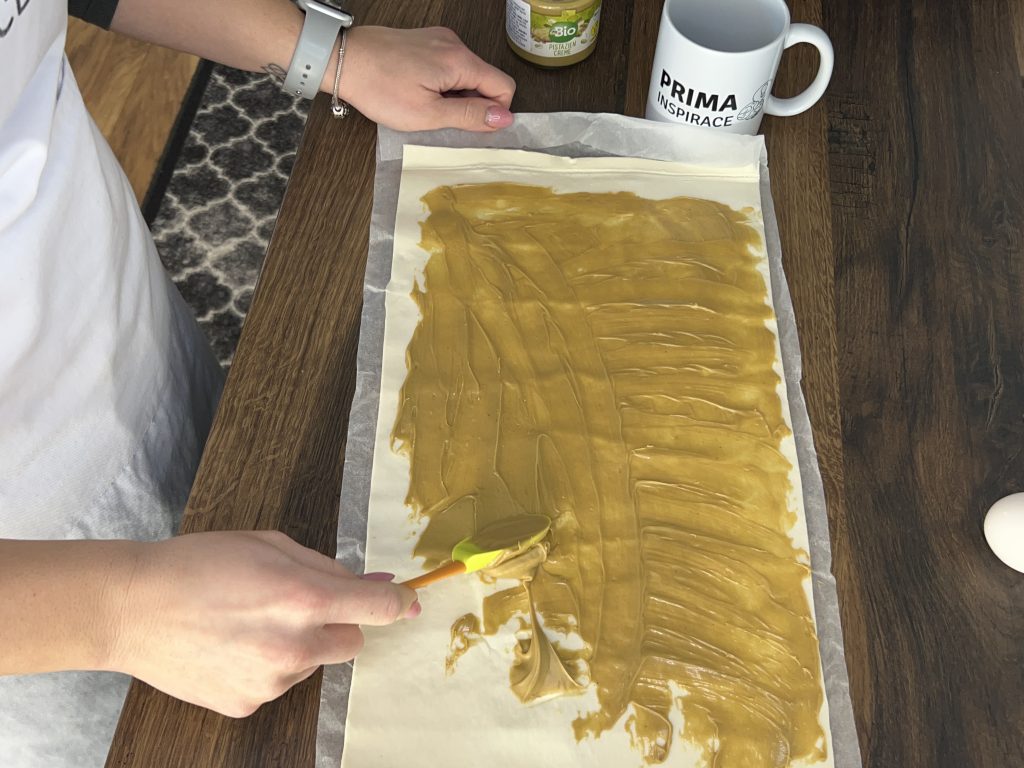 Pistáciové croissanty z listového těsta