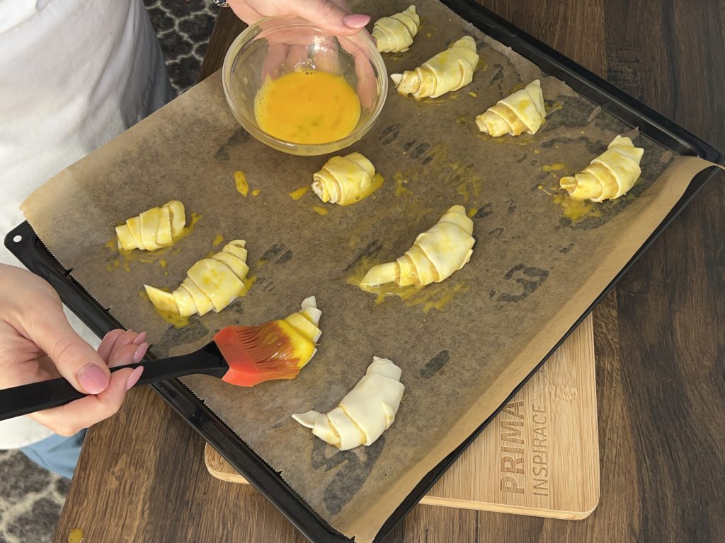 Pistáciové croissanty z listového těsta