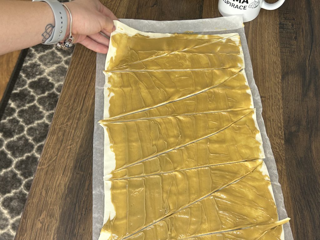 Pistáciové croissanty z listového těsta