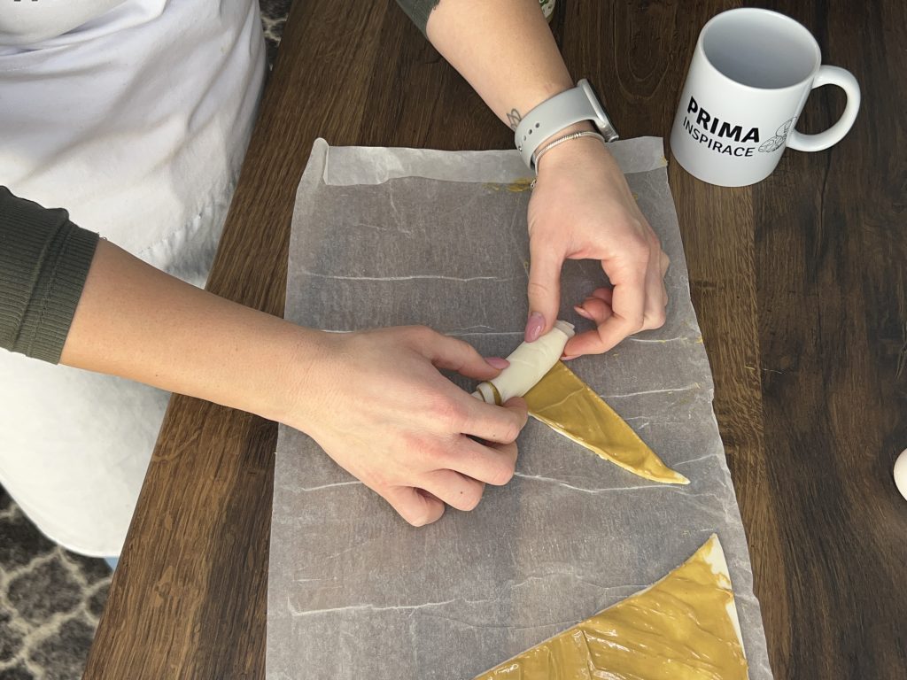 Pistáciové croissanty z listového těsta