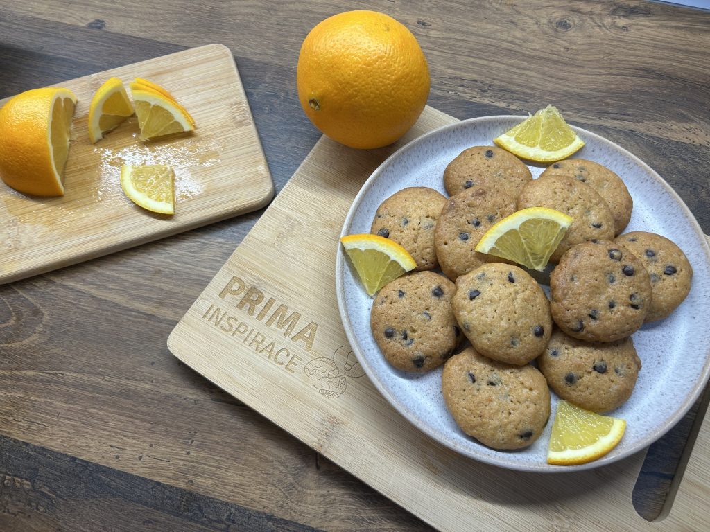 Pomerančové cookies s čokoládovými kousky