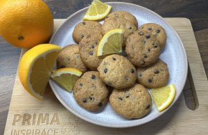 Pomerančové cookies s čokoládovými kousky Pomerančové cookies s čokoládovými kousky