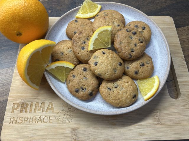 Pomerančové cookies s čokoládovými kousky