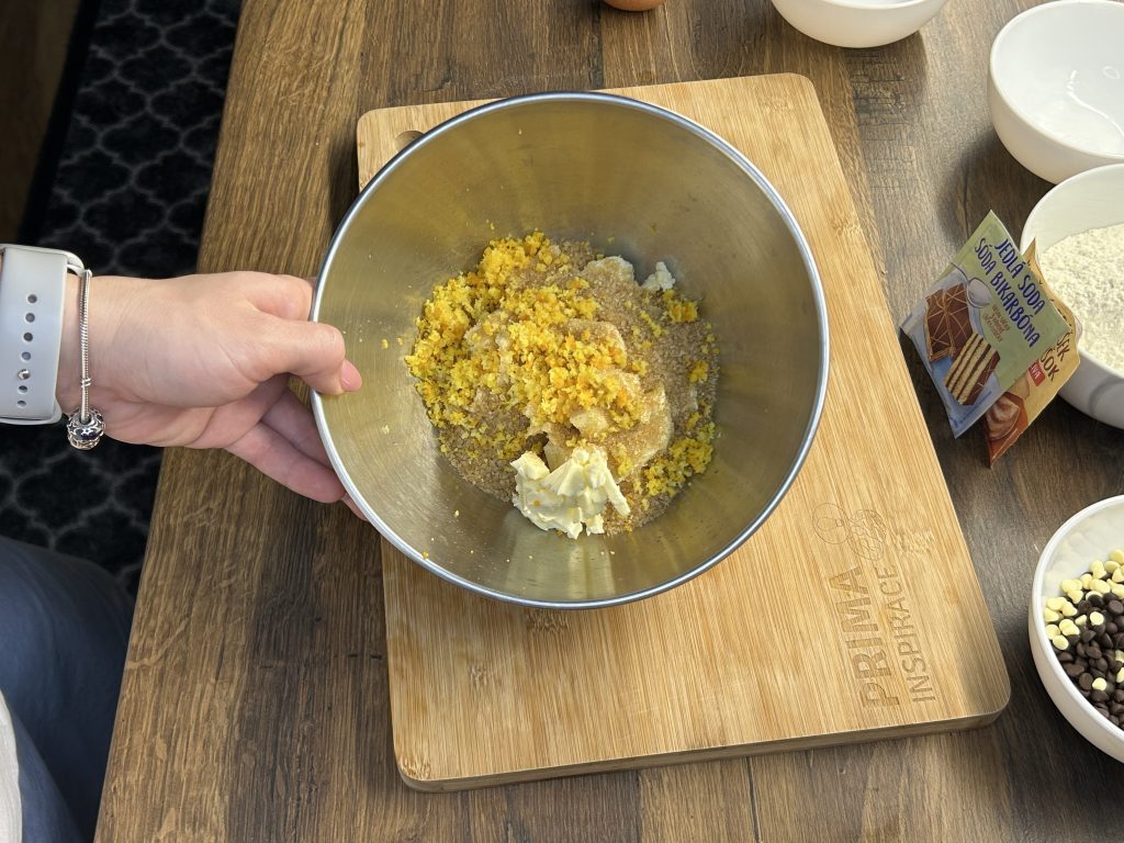 Pomerančové cookies s čokoládovými kousky