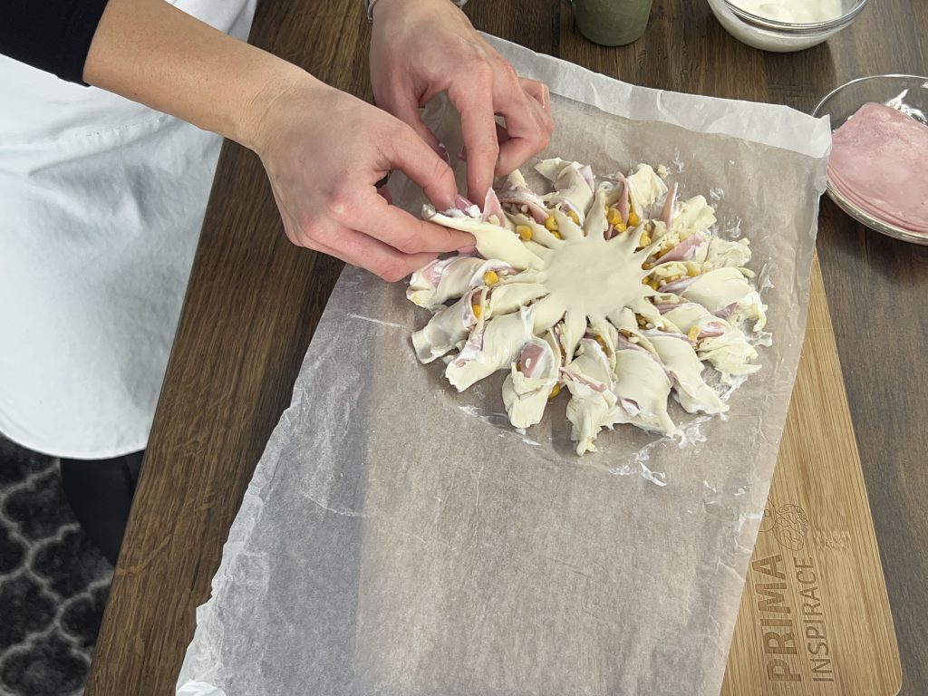 Slané slunce z listového těsta