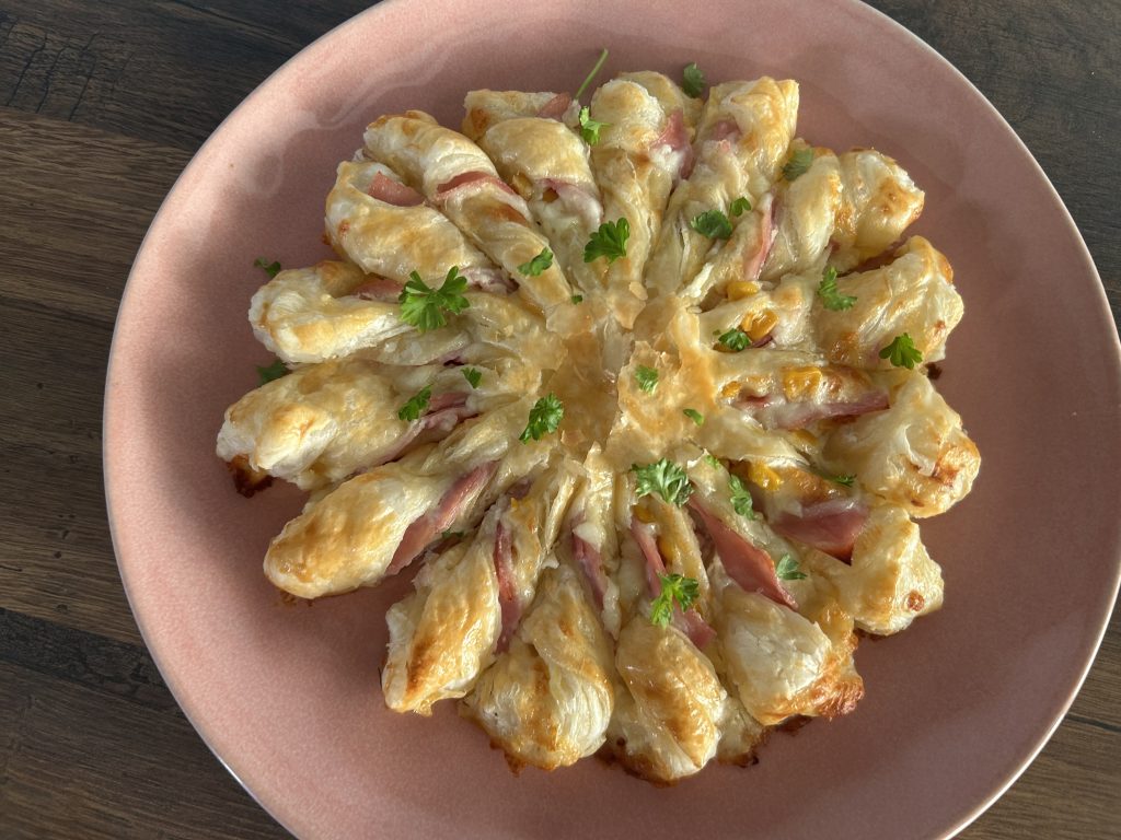 Slané slunce z listového těsta