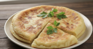 Recept na skvělé česnekové placky plněné sýrem a tvarohem: Snadná a rychlá příprava! Česnekové placky plněné sýrem a tvarohem – rychlá večeře bez kynutí