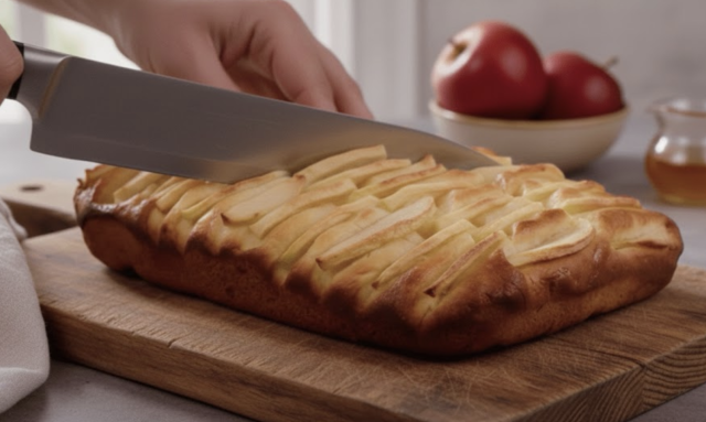 Jednoduchý kynutý jablečný koláč s medem – vláčný, voňavý a hotový bez složitostí