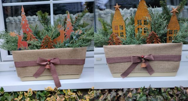 náhled zimní květináče