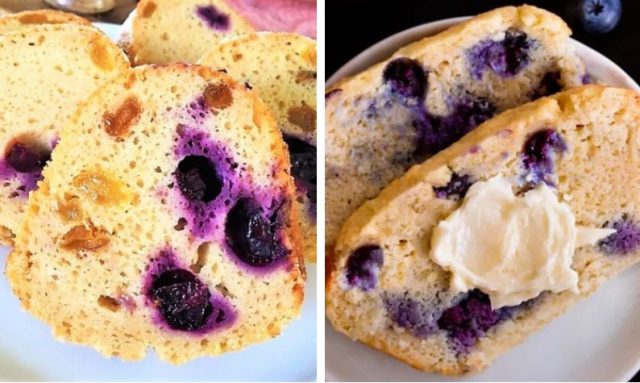 Borůvková bábovka s tvarohem: Vláčný domácí moučník