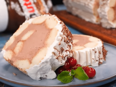 Nepečená piškotová roláda s luxusním nutellovým krémem – jednoduchý dezert bez trouby