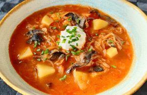 Zelňačka s houbami – rychlá, poctivá a voňavá domácí polévka