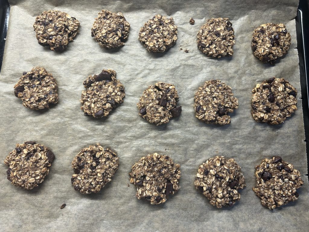 Zdravé banánové sušenky z ovesných vloček