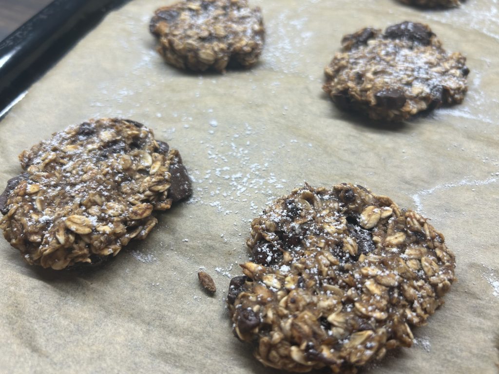 Zdravé banánové sušenky z ovesných vloček