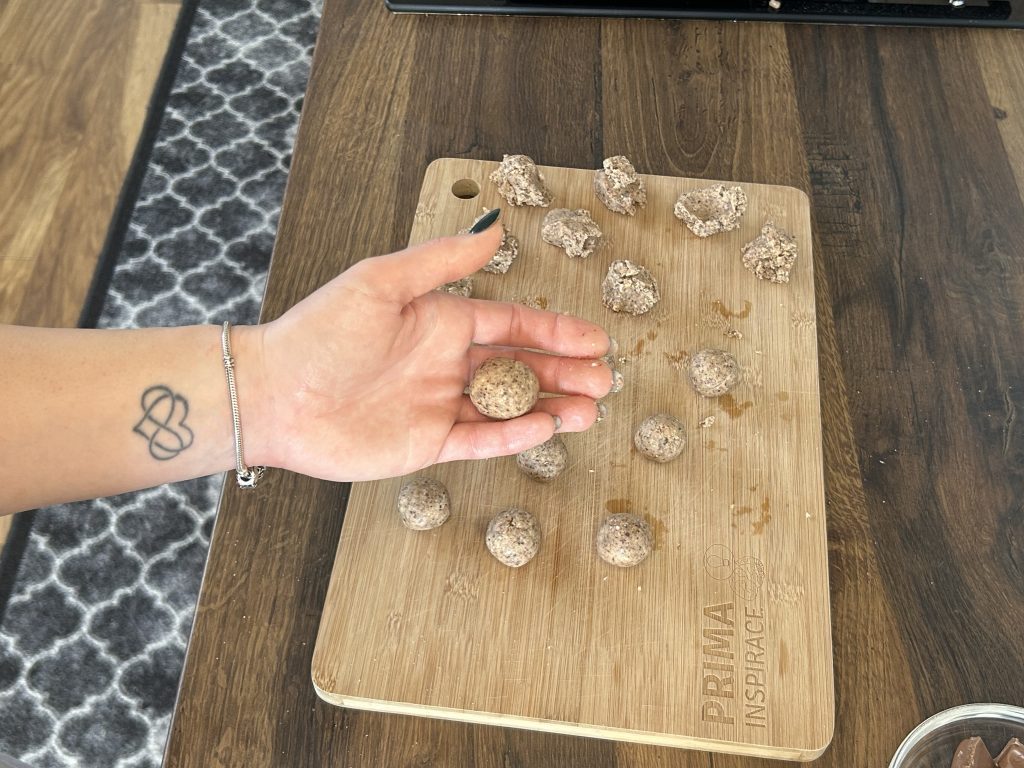 Kuličky z rozmixovaných Mila řezů